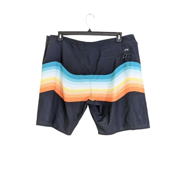 Billabong Mens 40 Board Shorts Rainbow Stripe Recycler T Street Airlite Swim - Picture 2 of 7